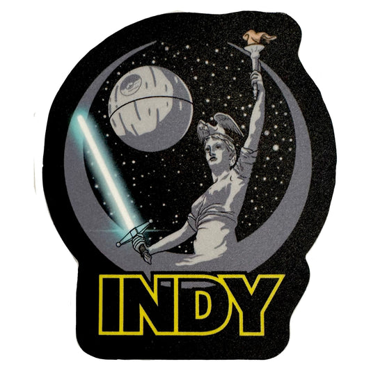 Indy Death Star Sticker